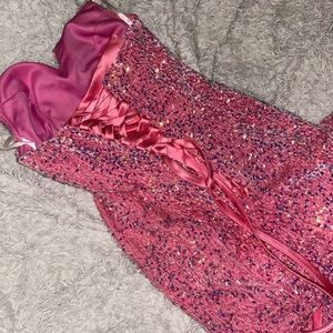 Pink custom dress